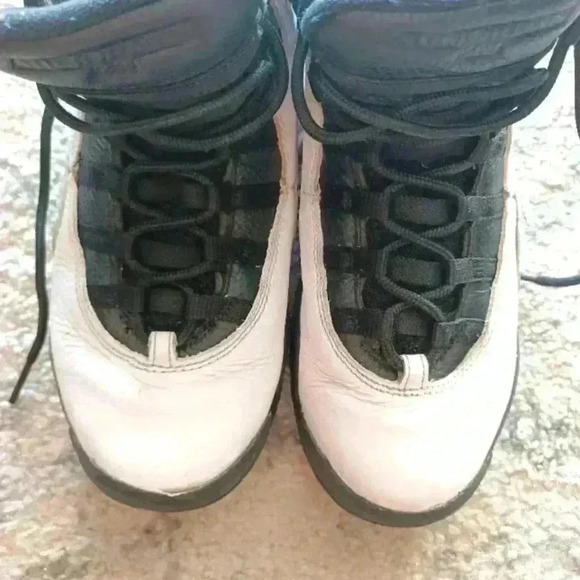 Nike Air Jordan 10 White Ans Green Retro Seattle Shoe 5.5Y 7W - Picture 8 of 16